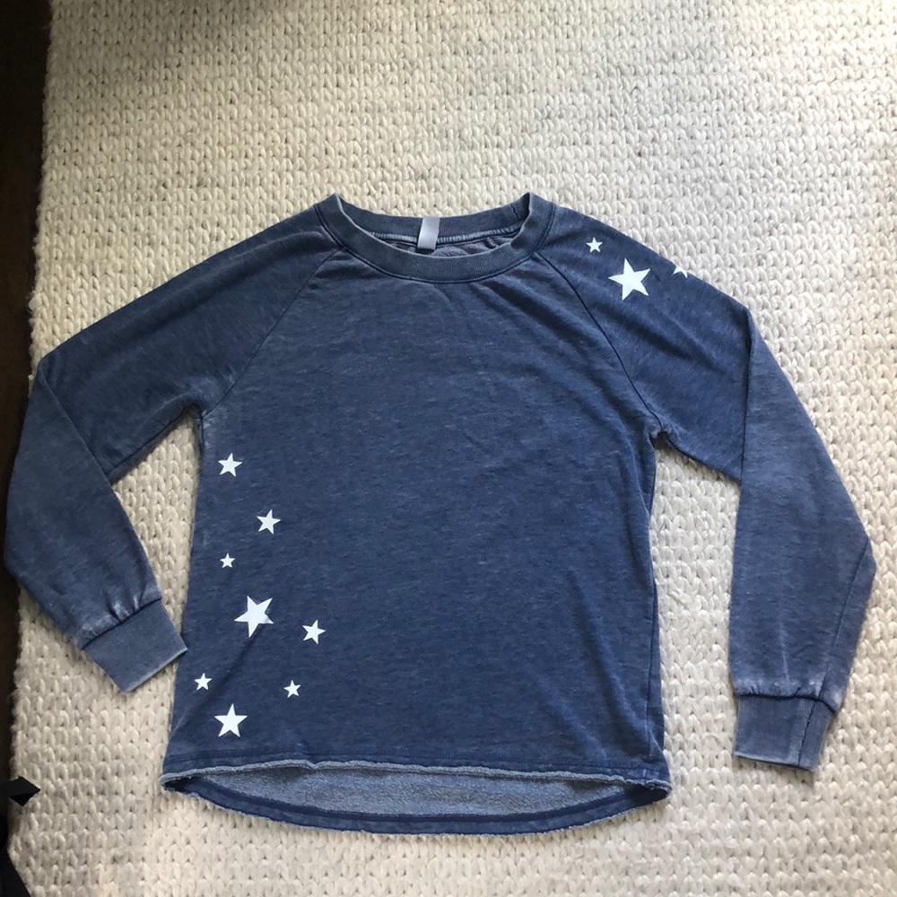 Blue star crew neck